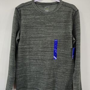 Apt. 9 Men's Heathered Gray Long Sleeve Shirt